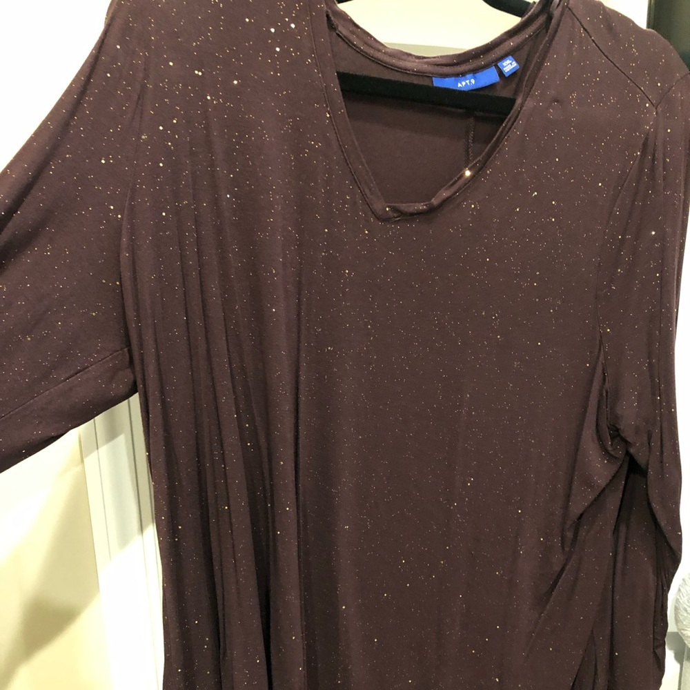 New purple with gold speckles shirt